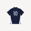 Oversized voetbalshirt voor heren in marineblauw