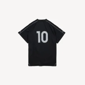 Oversized voetbalshirt voor heren in zwart