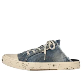 Paris Distressed Denim Muiltjes “Blue” 693952W3RCL4090