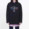 Paris Flag Velvet Unisex Zwart 594576TGV491000