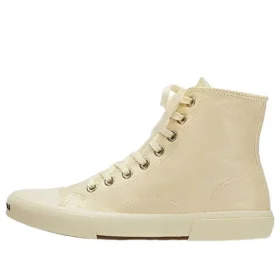 Paris hoge Sneakers “Beige leer en beige rubber” 688752W3RCA9090