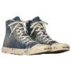 Paris hoge Sneakers “Blue Destroyed Denim and Rubber” 688756W3RCL4090