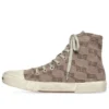 Paris hoge Sneakers “Tan BB Monogram katoen en wit rubber” 688756W3RQ12298