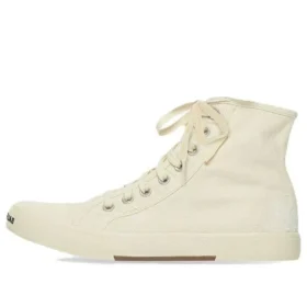 Paris hoge Sneakers “Wit versleten katoen en witte zool” 688752W3RC49090