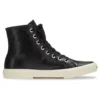 Paris hoge Sneakers “Zwart leer en wit rubber” 688756W3RCA1090