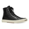 Paris hoge Sneakers “Zwart leer en wit rubber” 688756W3RCA1090