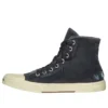 Paris hoge Sneakers “Zwart versleten katoen en wit rubber” 688752W3RC11090