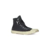 Paris hoge Sneakers “Zwart versleten katoen en wit rubber” 688752W3RC11090