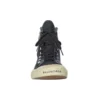 Paris hoge Sneakers “Zwart versleten katoen en wit rubber” 688752W3RC11090