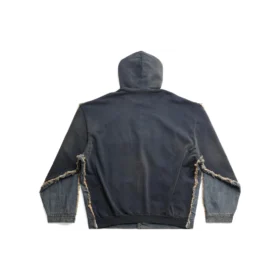 Paris hybride jas met capuchon “Blue” 738737TNW654036
