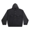 Paris hybride jas met capuchon “Zwart” 738737TNW111700