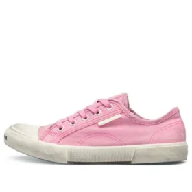 Paris lage Sneakers “Verbleekt roze katoen en wit rubber” 688757W3RC25590