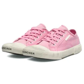 Paris lage Sneakers “Verbleekt roze katoen en wit rubber” 688757W3RC25590