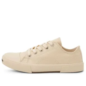 Paris lage Sneakers “Wit katoen en wit rubber” 688757W3RCB9090
