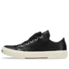Paris lage Sneakers “Zwart leer en wit rubber” 688757W3RCB1090