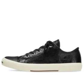 Paris lage Sneakers “Zwart versleten katoen en wit rubber” 688754W3RCB1090