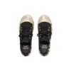 Paris lage Sneakers “Zwart versleten katoen en wit rubber met graffiti” 688754W3RR51099