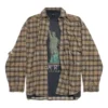 Paris Liberty gelaagd shirt oversized “Donkergroen” 794656TQM202880