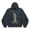 Paris Liberty Hoodie Oversized “Zwart” 739024TQVS11083