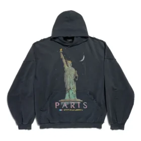 Paris Liberty Hoodie Oversized “Zwart” 739024TQVS11083