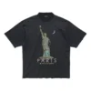 Paris Liberty T-shirt “Zwart” 764235TQVR91083