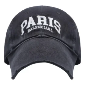 Paris Logo-baseballpet “Washed Black White” 680748-410B2