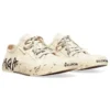 Paris Low Top Sneakers “Wit versleten katoen en wit rubber met graffiti” 688757W3RR59010