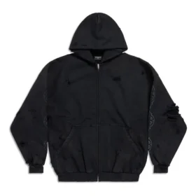Paris Moon Bovenkleding Hoodie met rits, oversized “Zwart” 744444TOVE51055