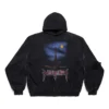 Paris Moon Hoodie zonder zakken, oversized “Black Faded” 744462TOVE31055