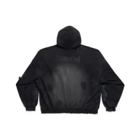 Paris Moon Hoodie zonder zakken, oversized “Black Faded” 744462TOVE31055