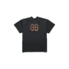 Paris Moon T-shirt met dubbele print op de voorkant, oversized “Black” 791615TQVY22020