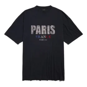 Paris Strass T-shirtjurk “Zwart” 777750TRVL71000