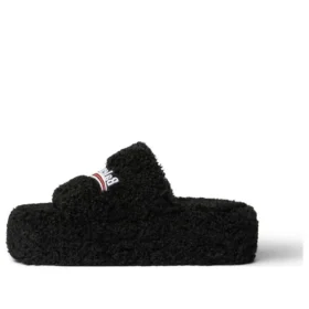 Platformslippers met bont “Black” 762826W2DO11096