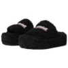 Platformslippers met bont “Black” 762826W2DO11096