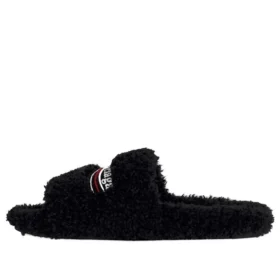 Pluizige slippers “Black” 654261W2DO11096