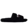 Pluizige slippers “Black” 654261W2DO11096