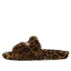 Pluizige slippers “Leopard” 654261W2F119634