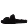 Pluizige slippers “Zwart” 654747W2DO11096