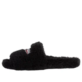 Pluizige slippers “Zwart” 654747W2DO11096
