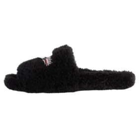 Pluizige slippers “Zwart” 654747W2DO11096