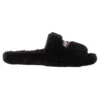 Pluizige slippers “Zwart” 654747W2DO11096
