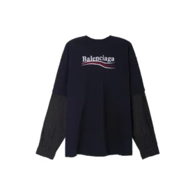 Political Campaign gelaagd T-shirt oversized “Black” 698631TKVJ19070