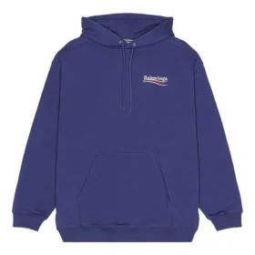 Political Campaign-hoodie, medium pasvorm “Blue” 600583TKVI91195