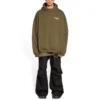 Political Campaign Large Fit-Hoodie “Khaki” 620973TKVI92463