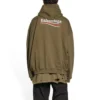 Political Campaign Large Fit-Hoodie “Khaki” 620973TKVI92463