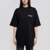 Political Campaign shirt, grote maat, korte mouwen, zwart 620941TIV521070