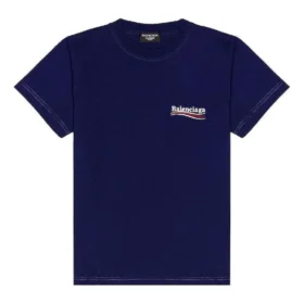Political Campaign T-shirt, medium pasvorm “Pacific Blue White” 620967TKVJ11195
