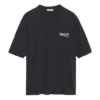 Political Campaign T-shirt met korte mouwen, zwart 570791TAV441000