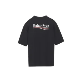 Political Campaign T-shirt met korte mouwen, zwart 570791TAV441000