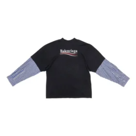 Political Campaign T-shirt met laagjes “Black” 698631TKVJ11070